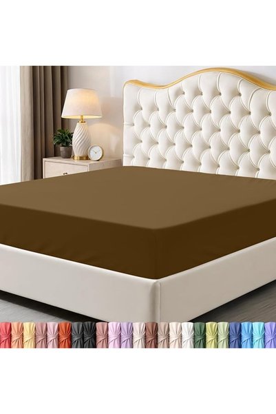 Utopia Bedding ملاءة سرير كينج - ملاءة سفلية - جيوب عميقة - مصنوعة من الألياف...