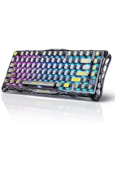 Gravastar Mercury K1 RGB Wireless Mechanical Gaming Keyboard, Aluminium Frame...