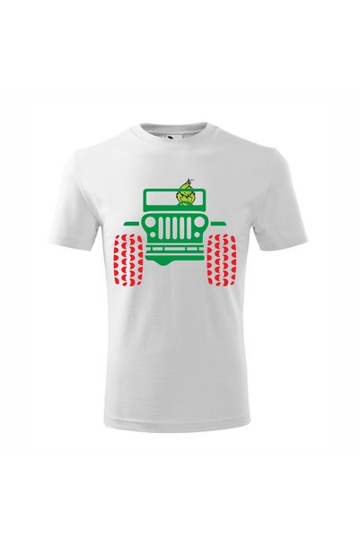 Malfini Tricou personalizat, Grinch # 54, Bumbac 100%, Alb, Barbat, Marime S