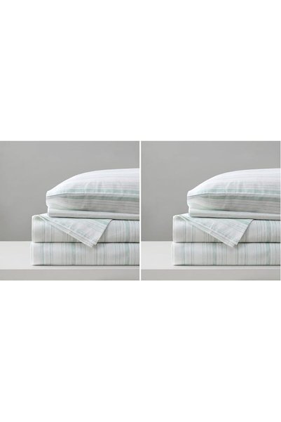 Comfort Spaces طقم ملاءات سرير 100% قطن، قابل للتنفس، خفيف الوزن، ناعم، مع جي...