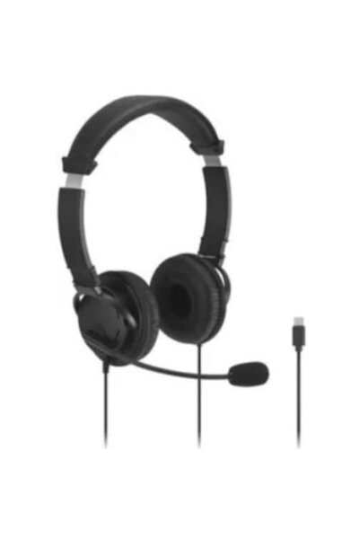 KENSINGTON Casti cu microfon Classic EQ, K97464WW, USB-C, Negru