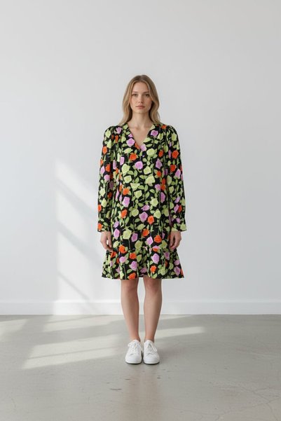 PIECES Rochie Audrey Neagră