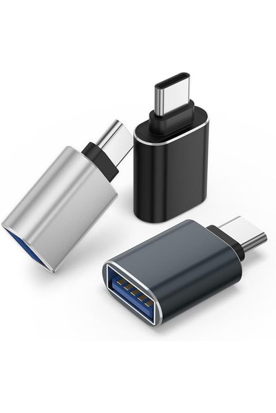 Demark محول USB C إلى USB (3 قطع)، محول ذكر من النوع C إلى أنثى USB3.0 لأجهزة...