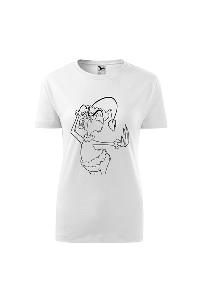 Malfini Tricou personalizat, Grinch #138, Bumbac 100%, Alb, Dama, Marime 3XL