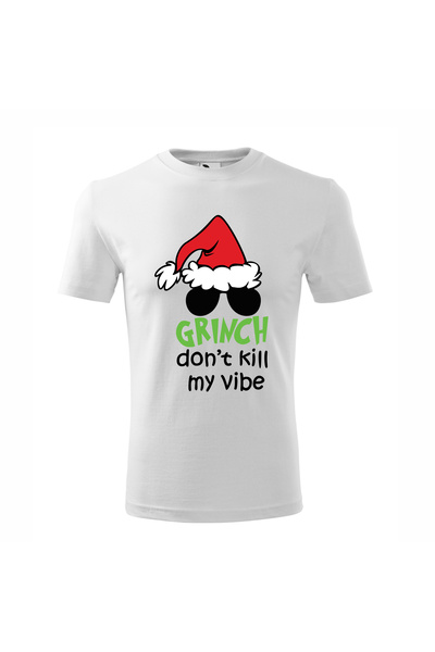 Malfini Tricou personalizat, Grinch # 25, Bumbac 100%, Alb, Barbat, Marime 4XL