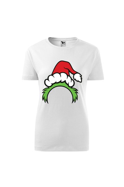 Malfini Tricou personalizat, Grinch #13, Bumbac 100%, Alb, Dama, Marime S