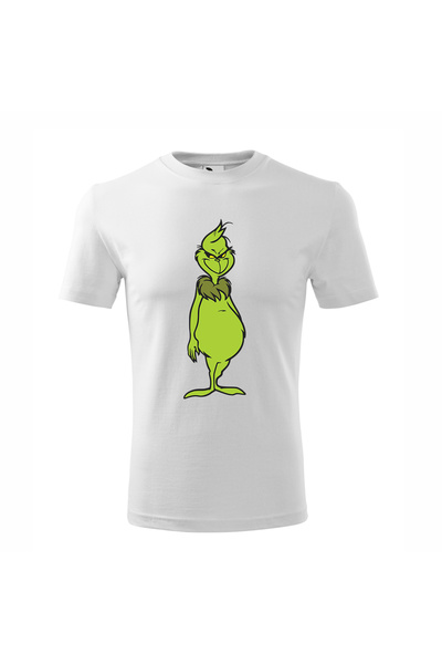 Malfini Tricou personalizat, Grinch # 65, Bumbac 100%, Alb, Barbat, Marime 4XL