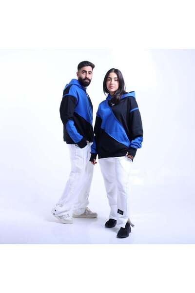 Adax Qatar Hoodie - Blue and Black