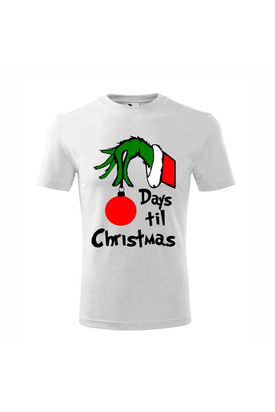 Malfini Tricou personalizat, Grinch # 178, Bumbac 100%, Alb, Barbat, Marime M