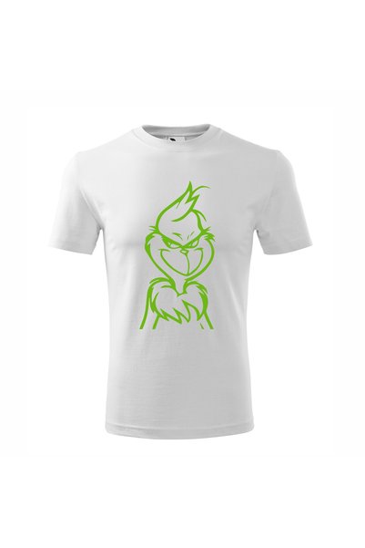 Malfini Tricou personalizat, Grinch # 133, Bumbac 100%, Alb, Barbat, Marime 2XL