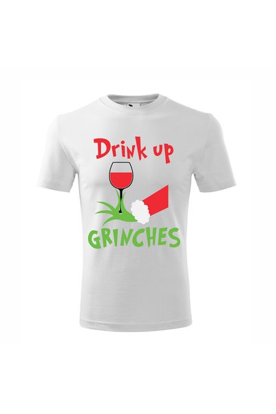 Malfini Tricou personalizat, Grinch # 41, Bumbac 100%, Alb, Barbat, Marime 4XL