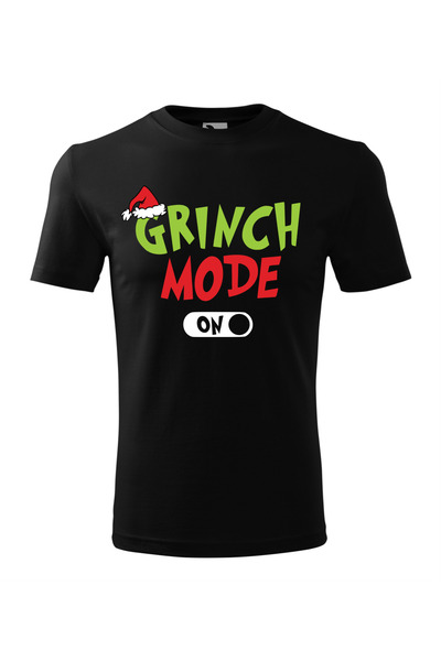 Malfini Tricou personalizat, "Grinch Mode On", Negru, Marime 2XL