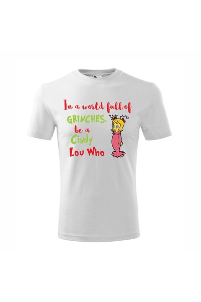 Malfini Tricou personalizat, Grinch # 32, Bumbac 100%, Alb, Barbat, Marime S