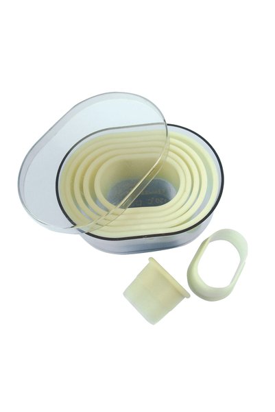 De Buyer Set of 7 oval pastry cutters, plastic -
