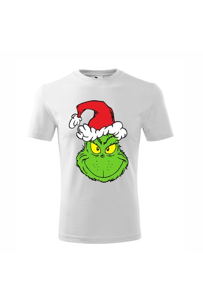 Malfini Tricou personalizat, Grinch # 154, Bumbac 100%, Alb, Barbat, Marime 2XL