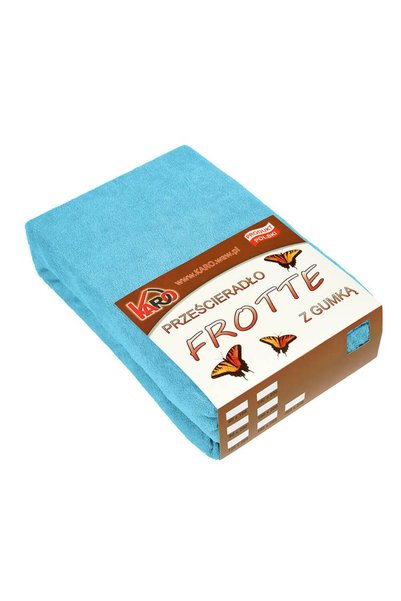 Karo Cearsaf frotte cu elastic 140x200 turcoaz 200g/m2