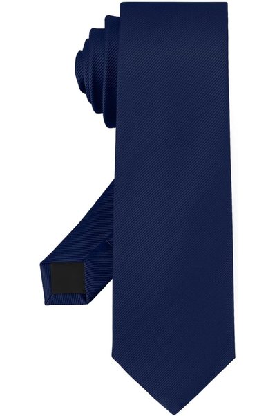 GENERAL Skinny Black Ties For Men Solid Pure Color Formal Slim Neckties 2.35"...