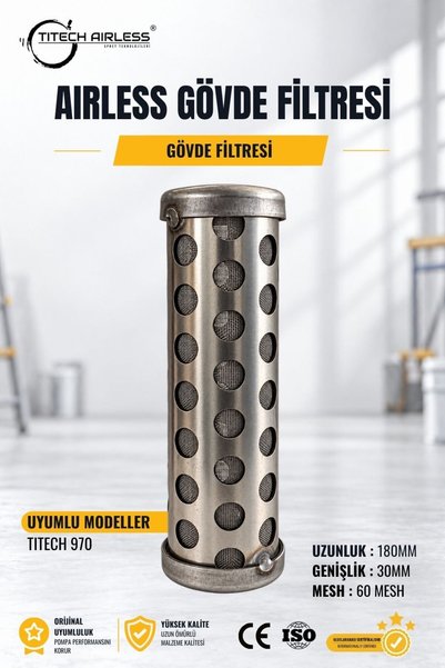 Titech Airless Sprey Teknolojileri Gövde Filtresi 112x34.5mm