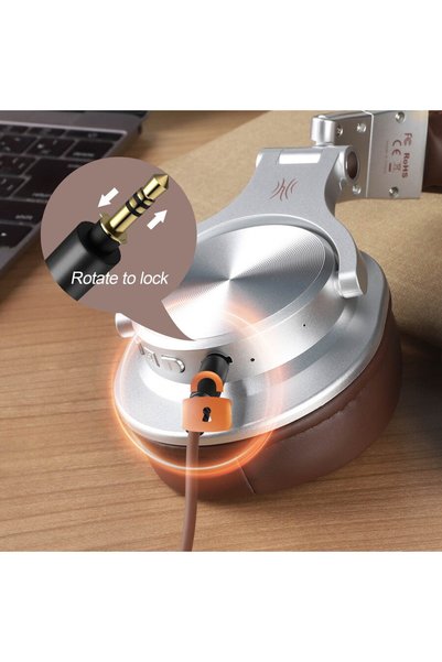 Oneodio Casca wireless, cu fir, tip over ear, utilizare multimedia, DJ, conec...