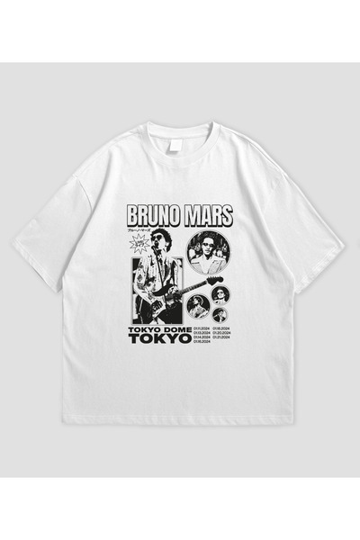 PANDORICA Bruno Mars Tour Poster Unisex Oversize T-Shirt