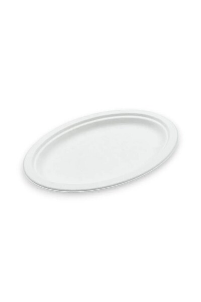 OEM Farfurii Ovale din Trestie, 2 Dimensiuni – 50 buc/set – FARF.OVALA TRESTI...