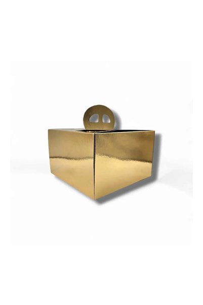 OEM Cutii tort aurii cu mâner pentru ambalare profesională – 25X25X13 CM 25 BUC