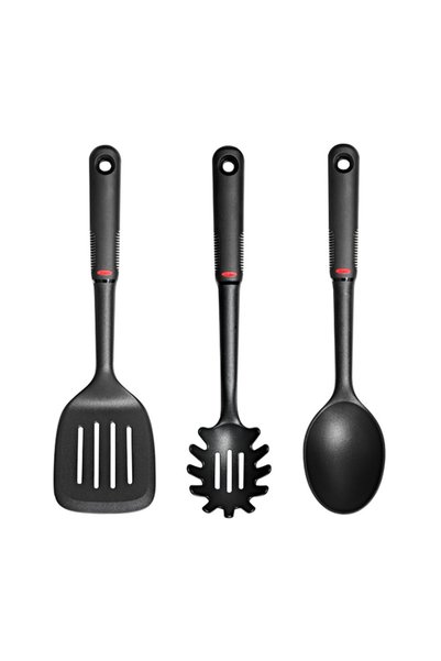 Oxo Set of 3 kitchen utensils, plastic, "SoftWorks" -