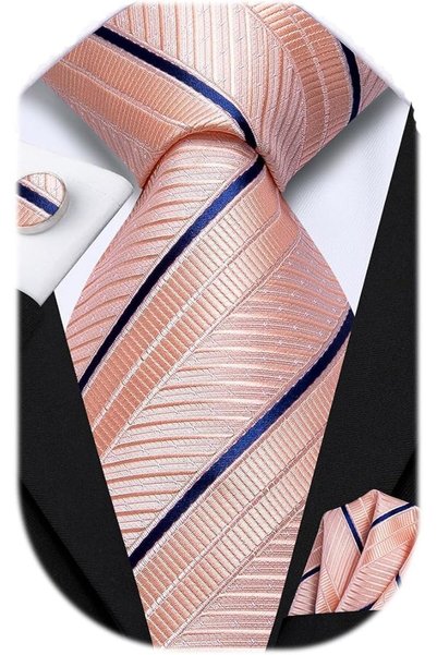 Dubulle Mens Paisely Silk Tie for Men Necktie and Pocket Square Set