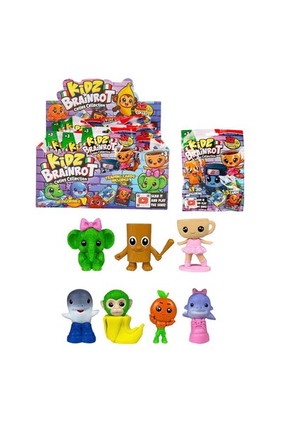 Sunman Kidz Brainrot Cuties 3D Figür ve Kart İçeren Paket - Eğlenceli Çocuk O...