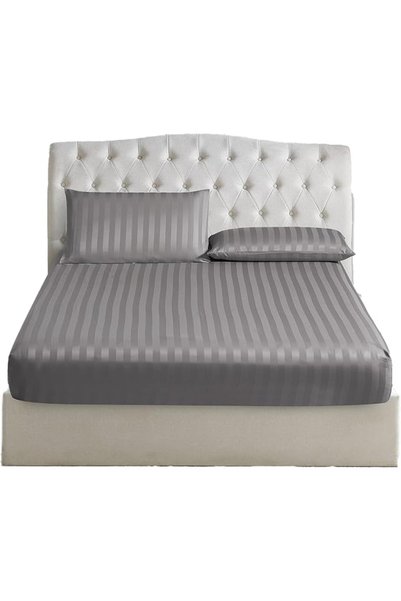 D DONETELLA FEEL THE LUXURY طقم ملاءات سرير دونيتيلا بريميوم 3 قطع - ملاءة سر...