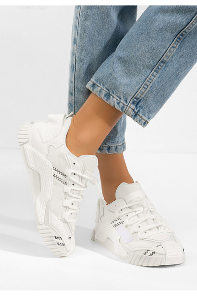 B T Shoes Καλίστρα γυναικεία λευκά αθλητικά παπούτσια