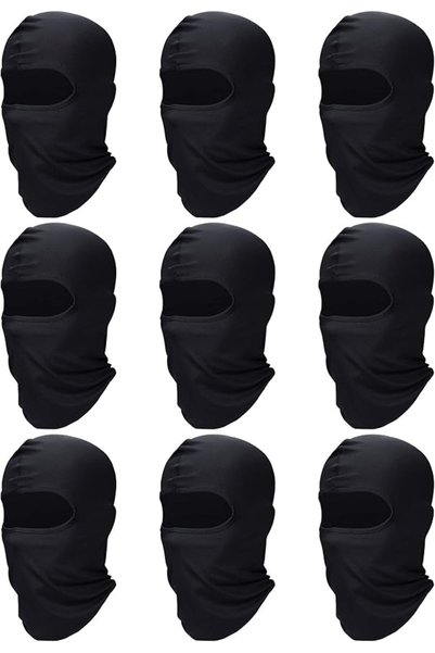 SATINIOR 9 قطع من البالاكلافا للحماية من الشمس، قناع كامل للوجه، باندانا صيفي...