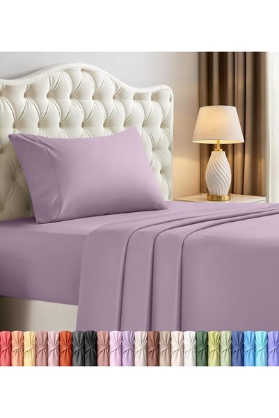Utopia Bedding طقم ملاءات سرير توأم - 3 قطع - من الألياف الدقيقة المصقولة - م...