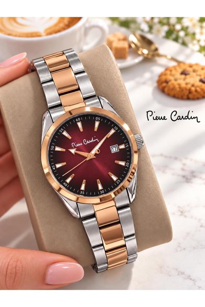 Pierre Cardin 24 ay garanti Paslanmaz Çelik kordon 3 ATM Suya Dayanıklı özel kutu ve hediye paketli VS.BLKT.1260