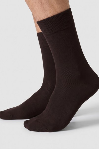 OBJE Men's Brown Modal Socks