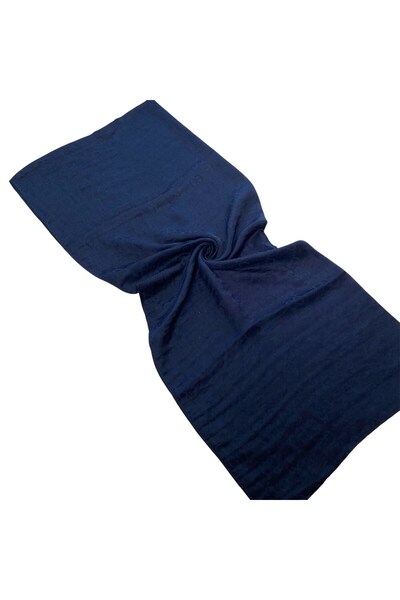 Dige شال قطني من G Desen Aeorobin باللون الأزرق الداكن 55385