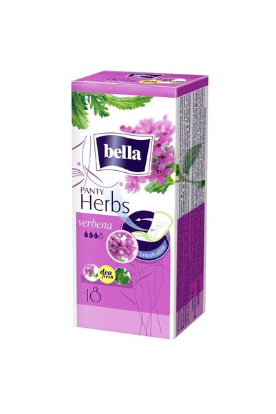 Bella Herbs Panty Verbena Pads, 18 pcs