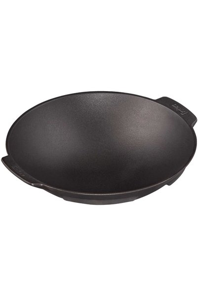 ENDERS Cast iron wok pan 35 cm for modular culinary system 7797, Black