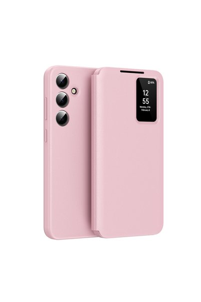 Aiyando Husă pentru Samsung Galaxy S25 FE cu fereastră inteligentă tip carte ...