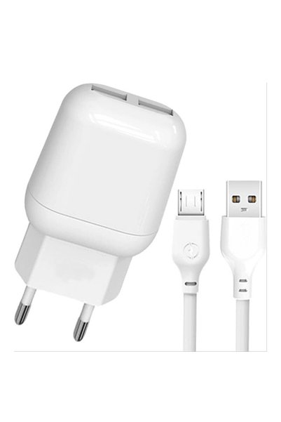 FONIX Network Charger, ElectroCharge Twin, Micro-USB cable included, 2xUSB-A,...