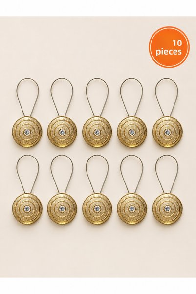 Helezoni Cleme pentru perdele decorative cu magnet extra puternic, suport pen...