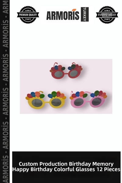 Armoris Special Edition Souvenir Birthday Happy Brithday Colorful Glasses 12 ...