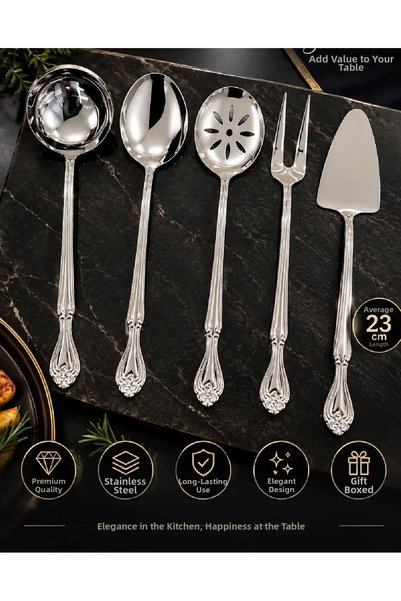 Vellano 5-Piece Plain Sauce Serving Set (Small Size)