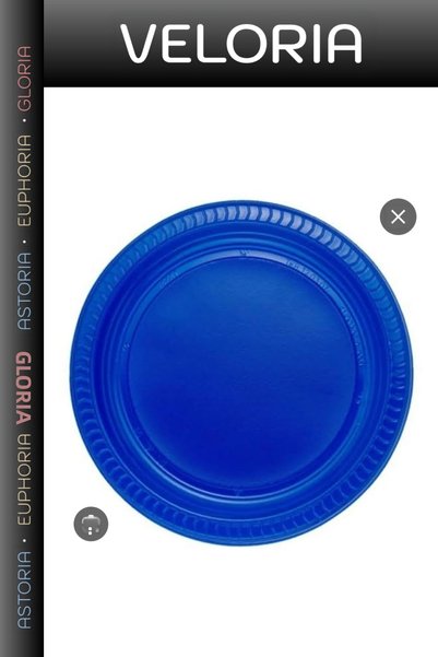 Generic Brand Special Series Gathering Picnic Serving Plastic Plate 25 Pcs Da...