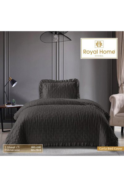 Royal Home غطاء سرير كارلا رافل مفرد
