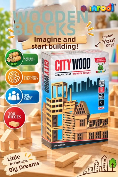 canrodi Kr101 Woodoy City Wood Wooden Blocks