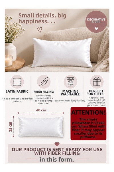 giftkonsept Date Can Be Added Princesses Are Born in October Lettering Printed Wife, Lover, Girlfriend Birthday Gift Mini Rectangular Satin Decorative Pillow