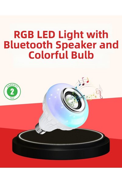 NW NessiWorld لمبة LED ذكية - تصميم متوافق مع E27 ومشغل موسيقى