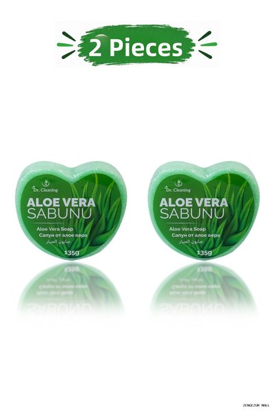 Dr.Cleaning Zngzrmll - Alovera Heart Sponge Soap 135 Gr - 2 Pieces (154230) S...