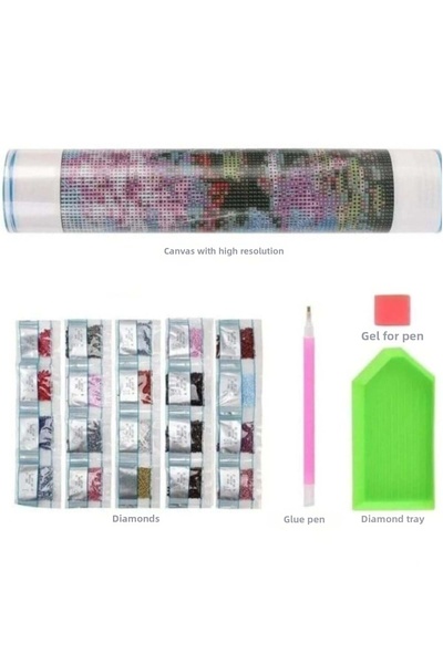 iğne izi 5D Diamond Bead Stone Embroidery Mosaic Tapestry Kit 30X30Cm Ms17554 Diamond Painting Bead Puzzle Diamond Bo